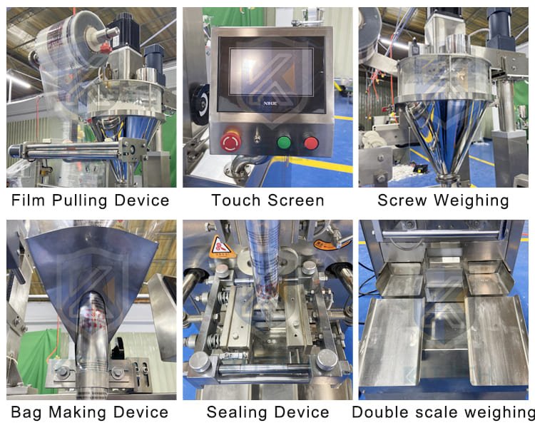 Automatic Powder Sachet Filling Packing Machine Details