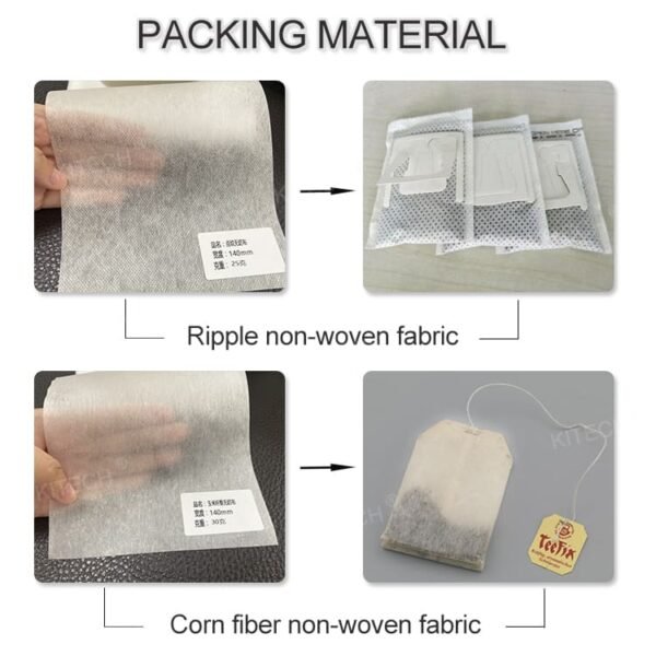 Automatic tea bag packing machine with customizable options